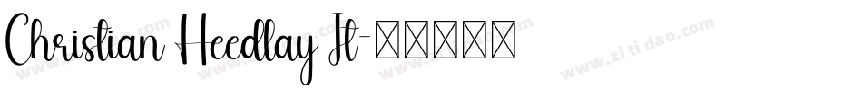 Christian Heedlay It字体转换